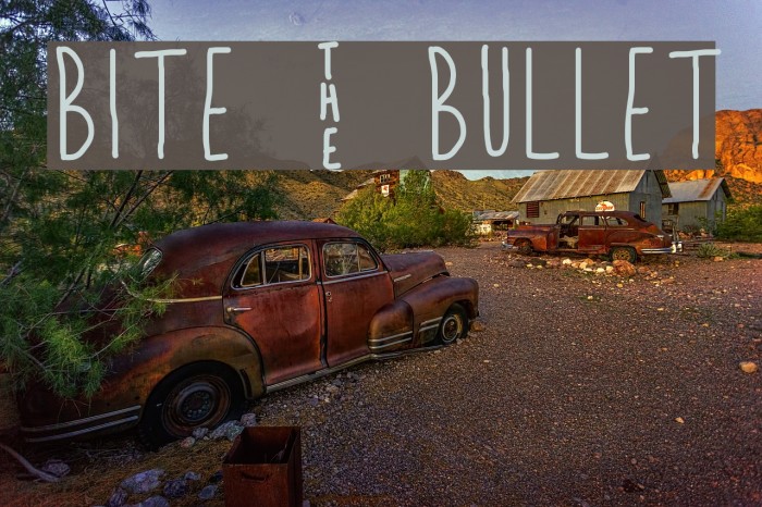 Bite _ Bullet Font examples
