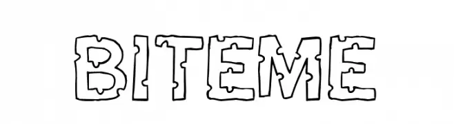 Bite me  font caratteri gratis