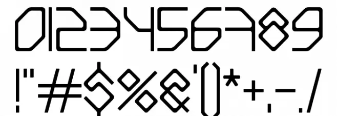 Bite of Crab Font OTHER CHARS