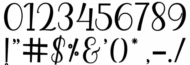 BitgetteScript Font OTHER CHARS