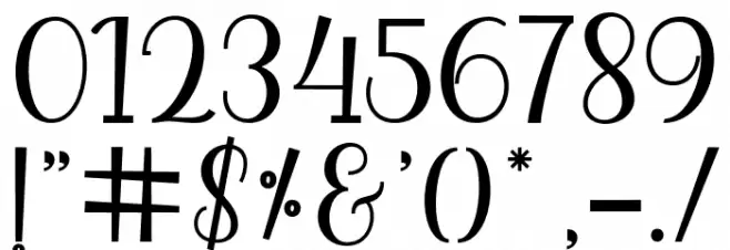 BitgetteScript Font OTHER CHARS