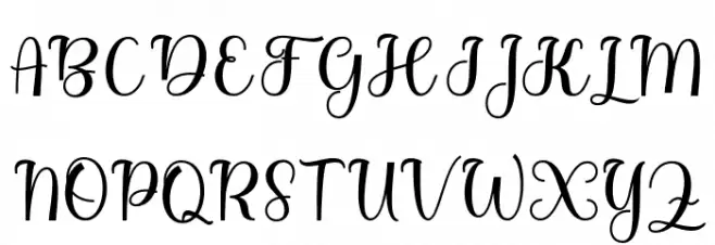BitgetteScript Caratteri MAIUSCOLE