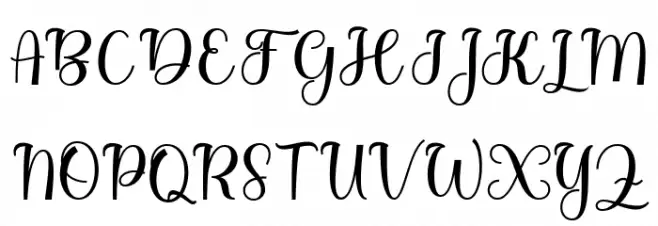 BitgetteScript 字体 大写