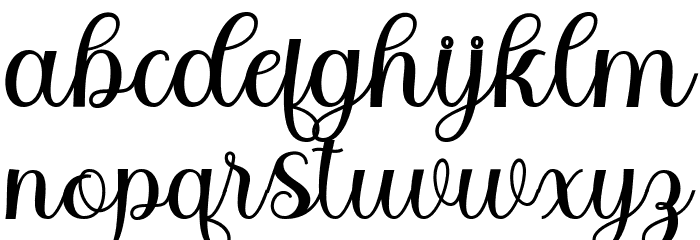 BitgetteScript Font LOWERCASE