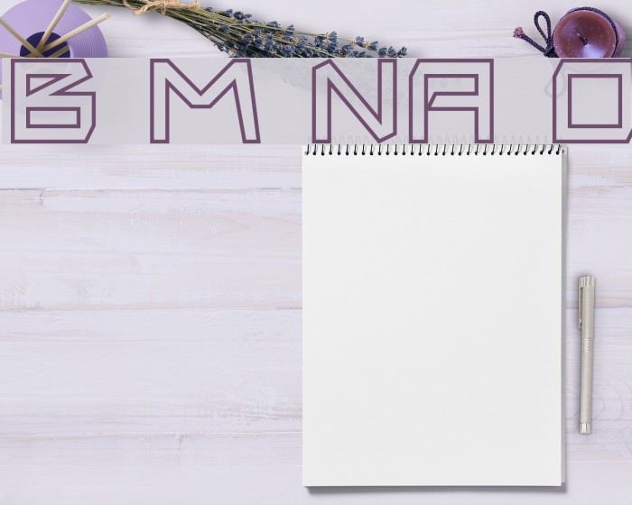Biting My Nails Outline Font examples
