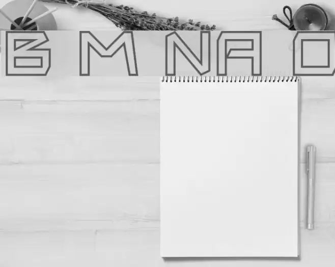 Biting My Nails Outline Fonte examples