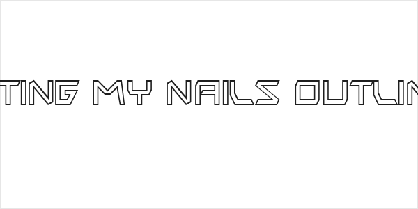 Biting My Nails Outline Logo
