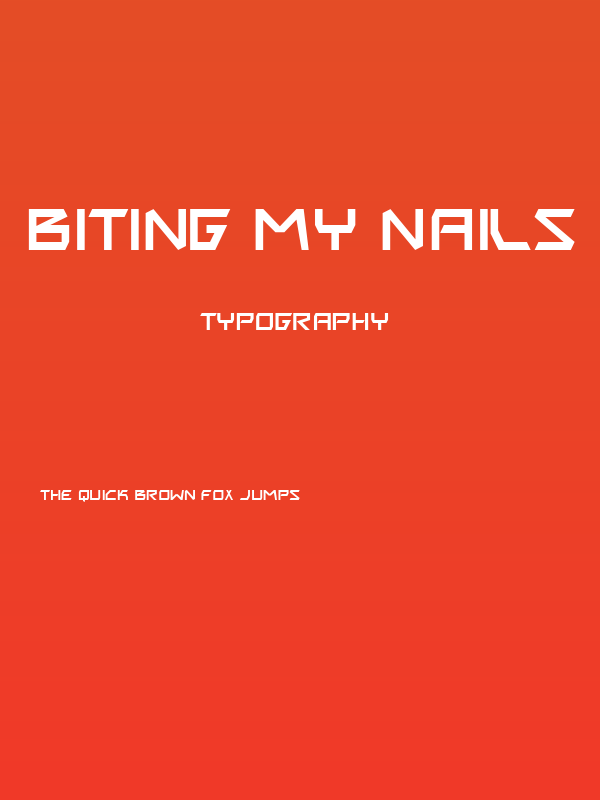 Biting My Nails Poster