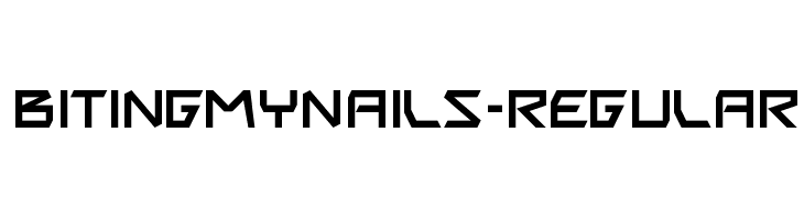 BitingMyNails-Regular Font