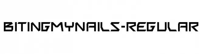 BitingMyNails-Regular  Frei Schriftart Herunterladen