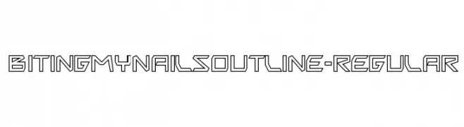 BitingMyNailsOutline-Regular  Скачать бесплатные шрифты
