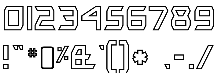 BitingMyNailsOutline-Regular Font OTHER CHARS