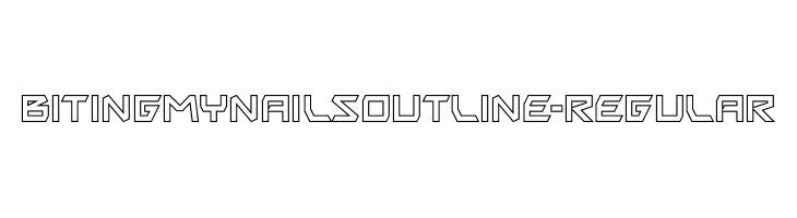 BitingMyNailsOutline-Regular  Скачать бесплатные шрифты