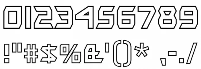 BitingMyNailsOutline-Regular Font OTHER CHARS