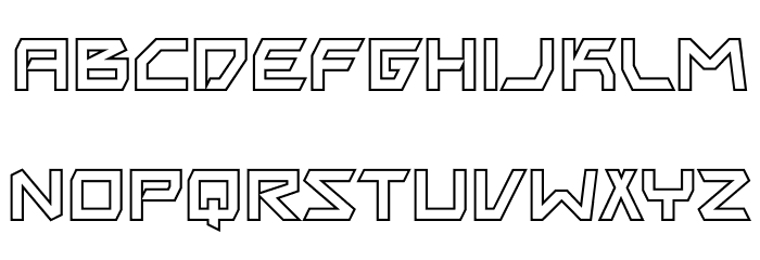 BitingMyNailsOutline-Regular Font LOWERCASE