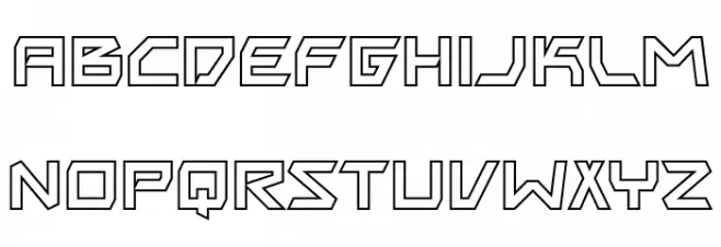 BitingMyNailsOutline-Regular Schriftart Kleinbuchstaben