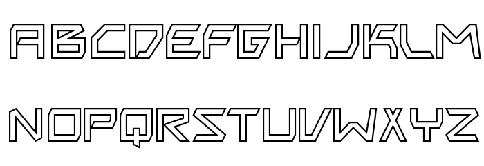 BitingMyNailsOutline-Regular Font LOWERCASE