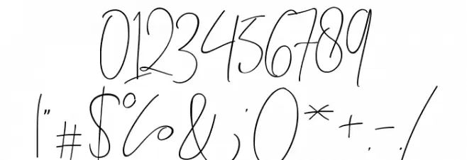 BitlameroScript-Regular Font OTHER CHARS