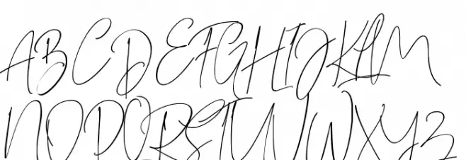 BitlameroScript-Regular Schriftart Groß
