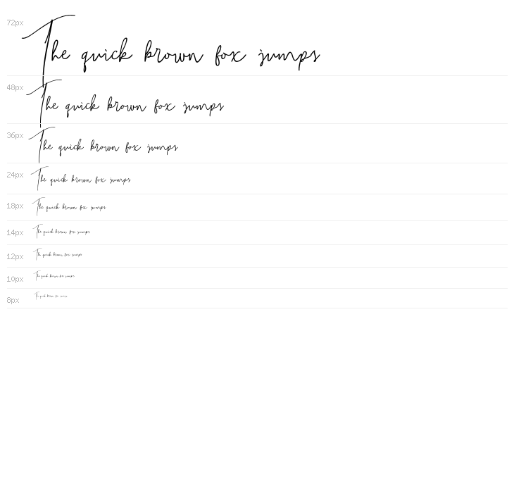 BitlameroScript-Regular Waterfall