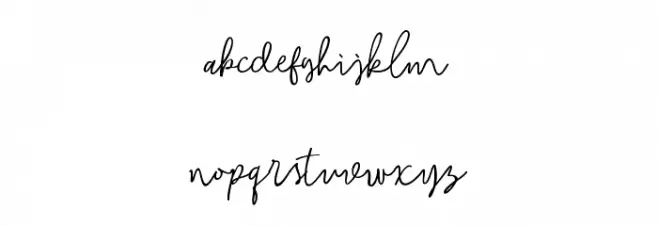 BitlameroScript-Regular 字体 小写