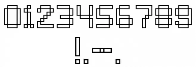 Bitless Font OTHER CHARS