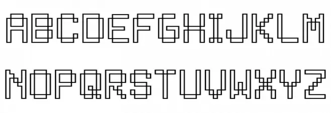 Bitless Schriftart Groß