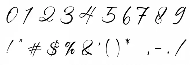 Bitley Anthem Font OTHER CHARS