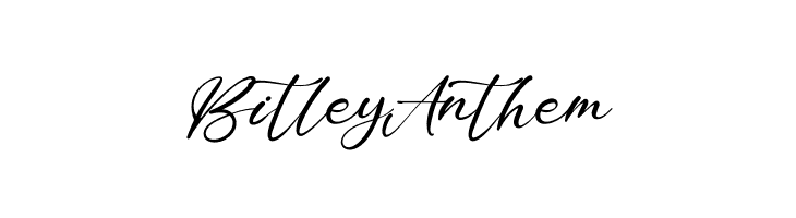 Bitley Anthem  font caratteri gratis