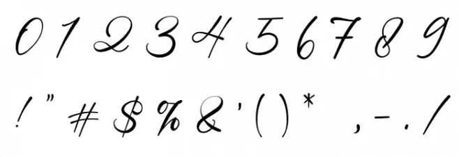 Bitley Anthem Font OTHER CHARS