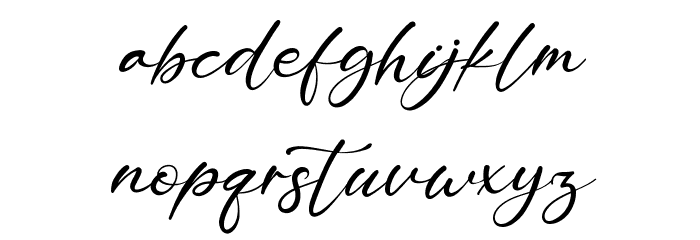 Bitley Anthem Font LOWERCASE