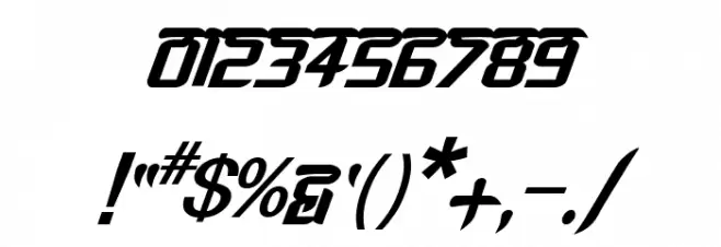 Bitling lipika Bold Italic Font OTHER CHARS