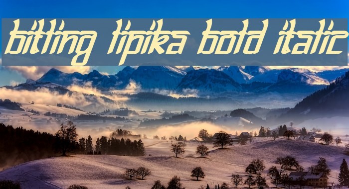 Bitling lipika Bold Italic Example 2