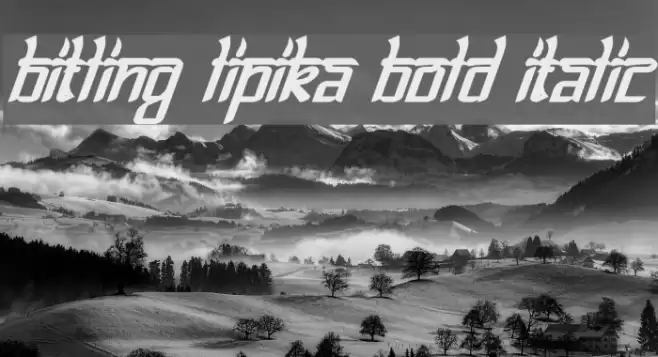 Bitling lipika Bold Italic Font examples
