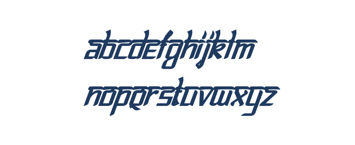 Bitling lipika Bold Italic Lowercase