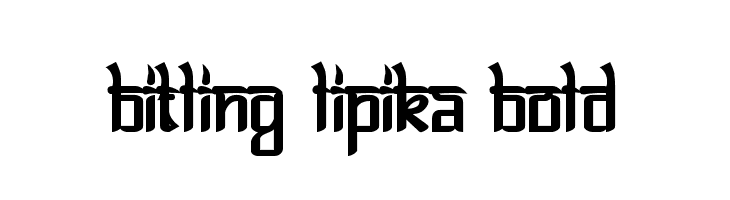 Bitling lipika Bold  font caratteri gratis