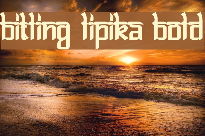 Bitling lipika Bold Example 3