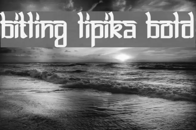 Bitling lipika Bold Font examples