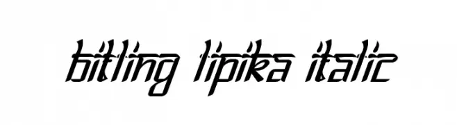 Bitling lipika Italic  नि: शुल्क फ़ॉन्ट्स डाउनलोड