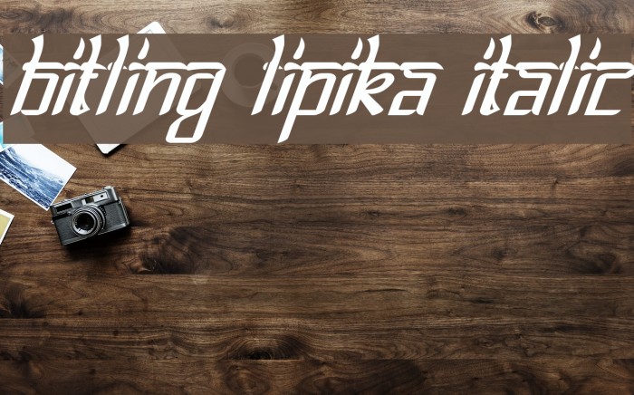 Bitling lipika Italic Font examples
