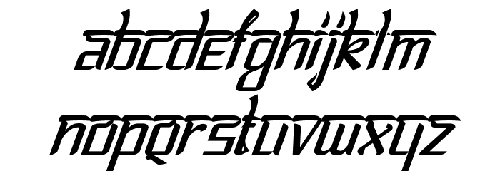 Bitling lipika Italic Font LOWERCASE
