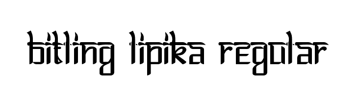 Bitling lipika Regular  Скачать бесплатные шрифты