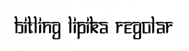 Bitling lipika Regular  Frei Schriftart Herunterladen