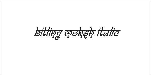 Bitling moksh Italic Logo