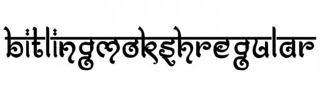 Bitling moksh Regular  Frei Schriftart Herunterladen