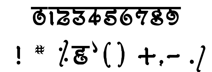Bitling moksh Regular Font OTHER CHARS
