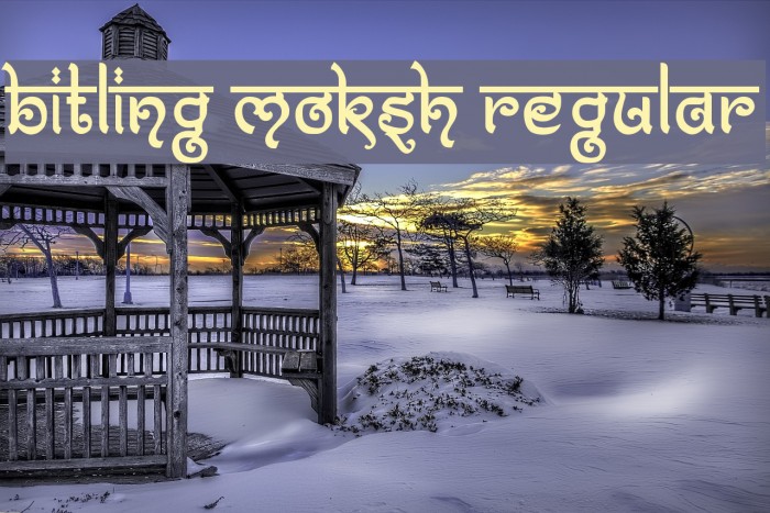 Bitling moksh Regular Font examples