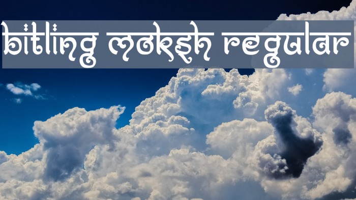 Bitling moksh Regular Font examples