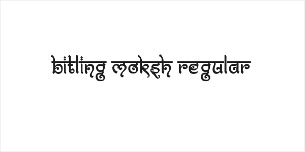 Bitling moksh Regular Logo