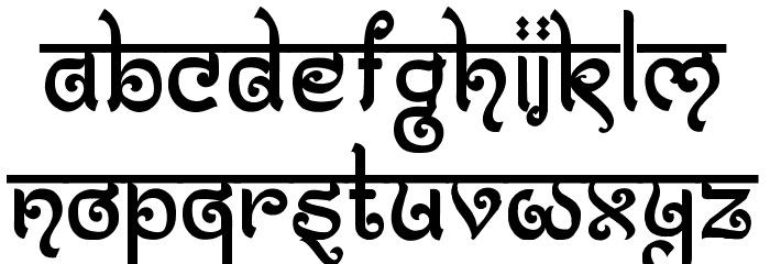 Bitling moksh Regular Font LOWERCASE